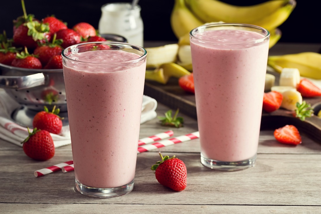 Banana & Strawberry Smoothie